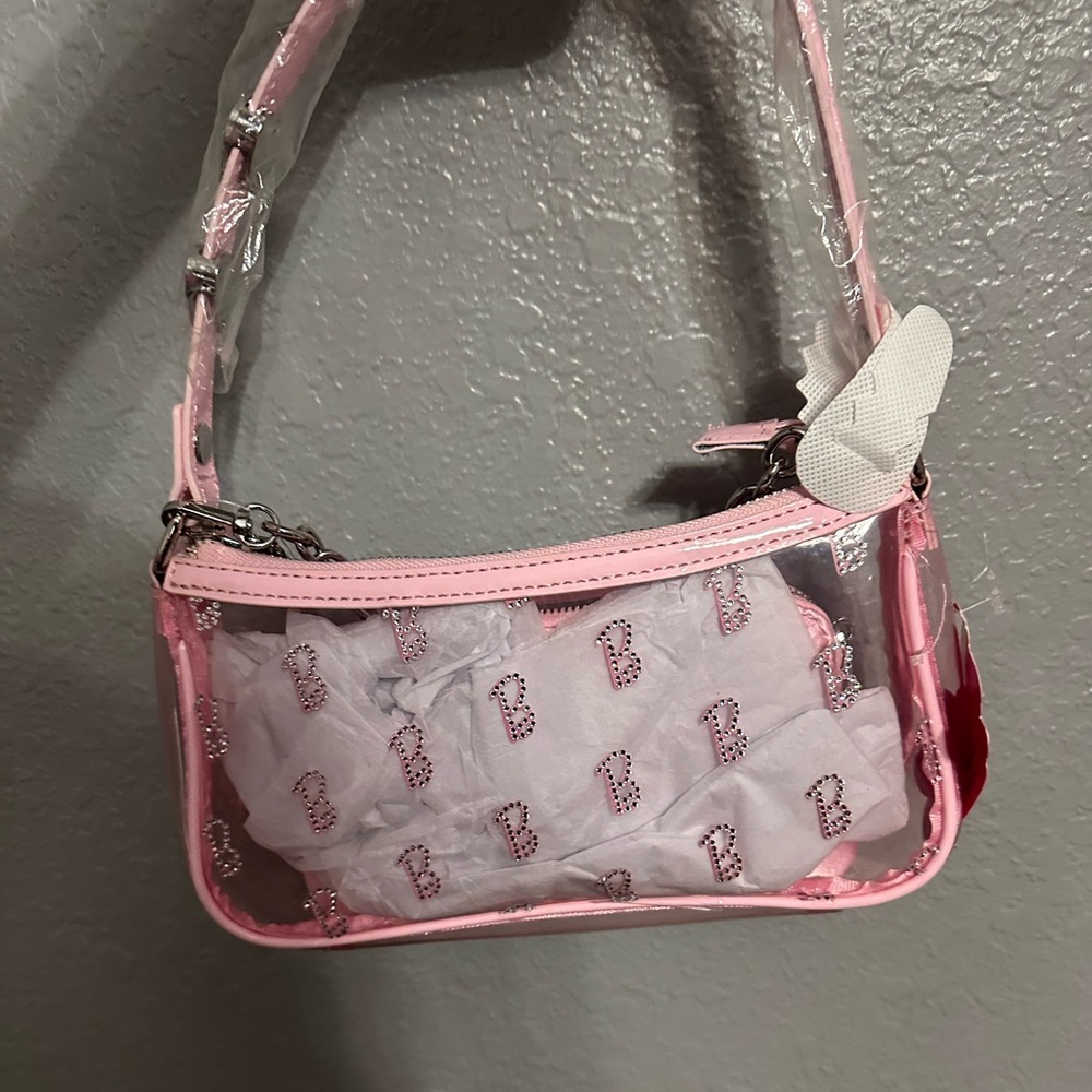 Pink Transparent Shoulder Bag